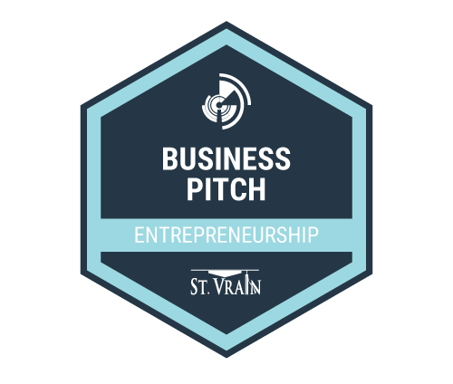 Icono de insignia de Business Pitch