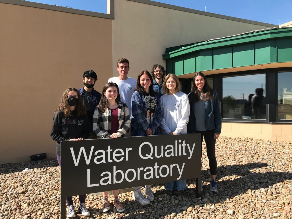 Data science students touring the City of Longmont Water Quality Lab